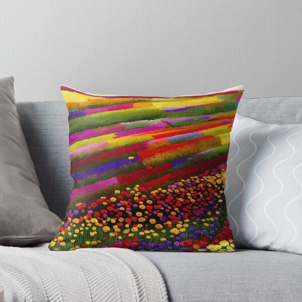 Item preview, Abstract painting of a flower field designed and sold by ArthurVandelay.