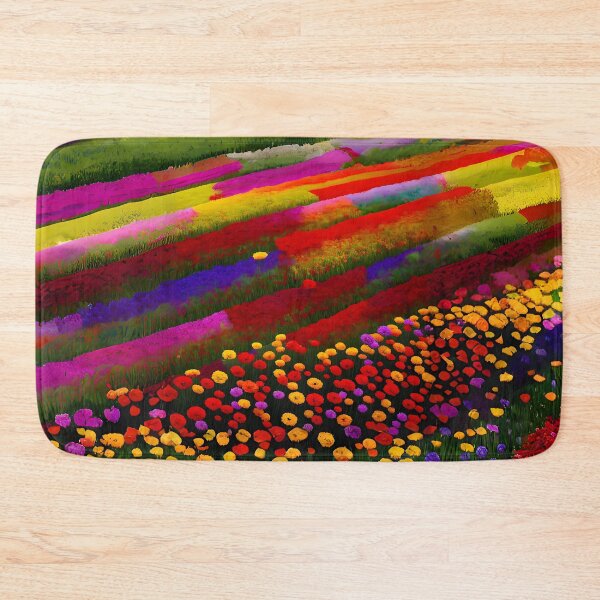 Item preview, Abstract painting of a flower field designed and sold by ArthurVandelay.