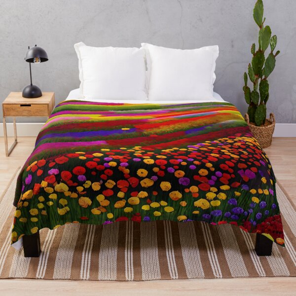 Item preview, Abstract painting of a flower field designed and sold by ArthurVandelay.
