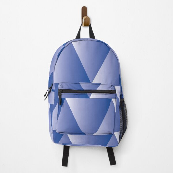 Item preview, Abstract geometric print with blue gradient triangles designed and sold by Martapp.