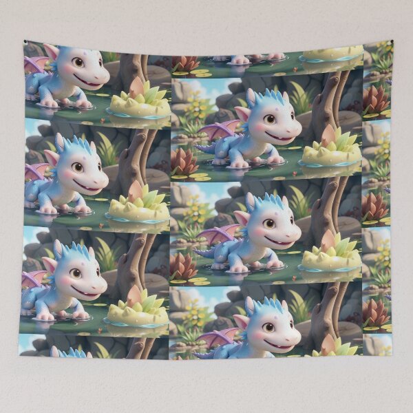 Item preview, Little white dragon in prud designed and sold by Ingahaliullina.