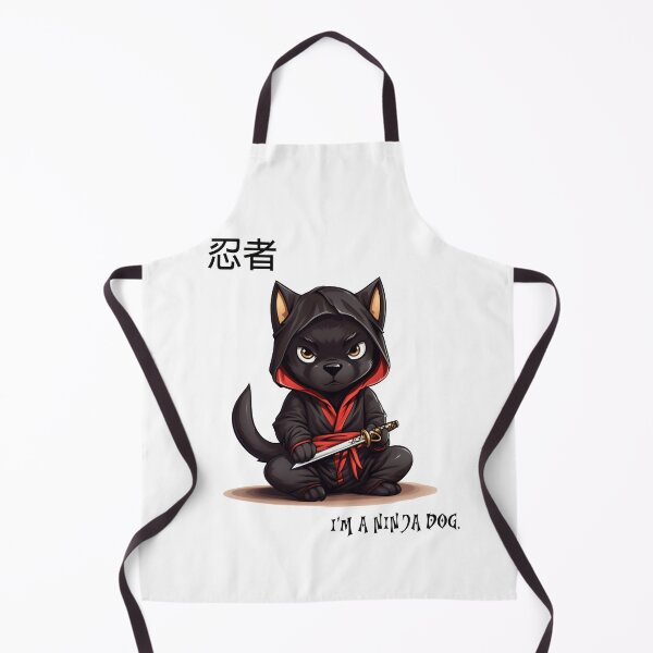 Item preview, Ninja Black Dog designed and sold by Puristock.
