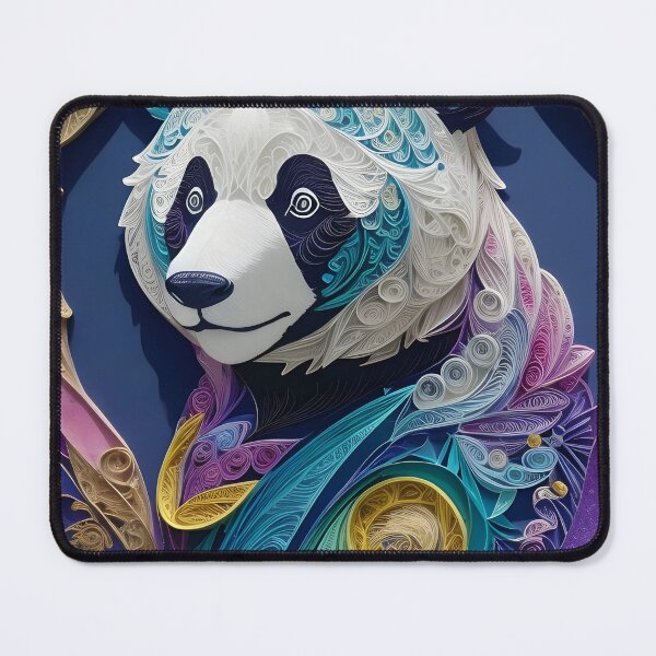 Item preview, Paper Cut Serenity: Delicate Panda Silhouette designed and sold by Ceemko's Vintage Corner.