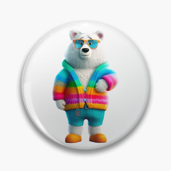 Item preview, Polar bear in a sweater and sunglasses designed and sold by Baart72.