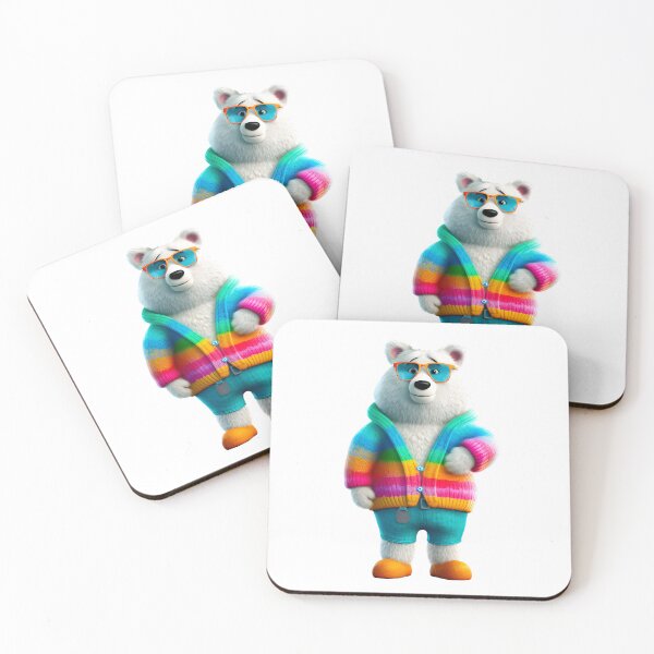 Item preview, Polar bear in a sweater and sunglasses designed and sold by Baart72.