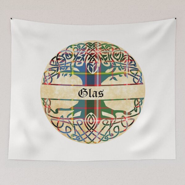 Item preview, Glas Tree of Life Clan Scottish Surname tartan designed and sold by BagTown Clans.