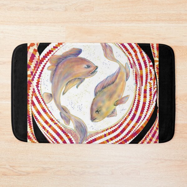 Item preview, Twin Fish on Black designed and sold by Anchalee Montag.