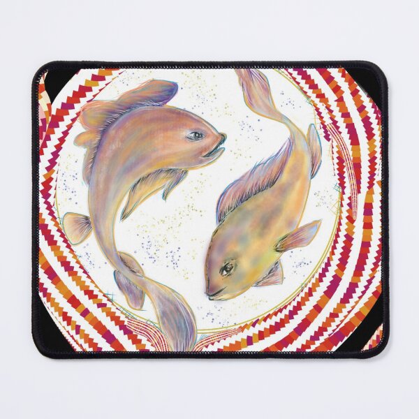 Item preview, Twin Fish on Black designed and sold by Anchalee Montag.