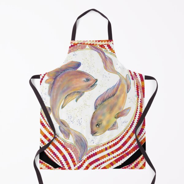 Item preview, Twin Fish on Black designed and sold by Anchalee Montag.