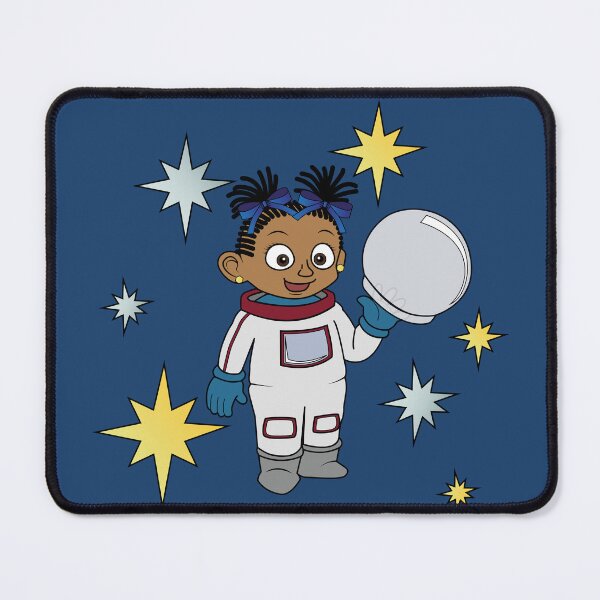 Item preview, Astronaut girl (with plaits or dreads) and stars  designed and sold by ThingsByNin.