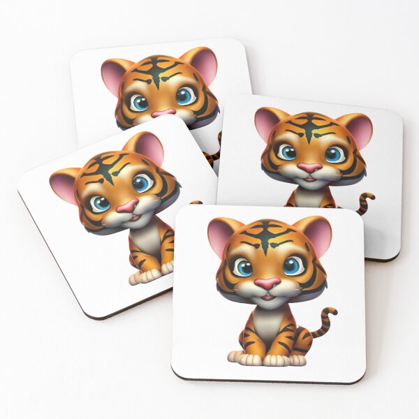 Item preview, Playful Whiskers - Cute Little Orange Tiger | Adorable Feline Charisma designed and sold by OrangeMG.