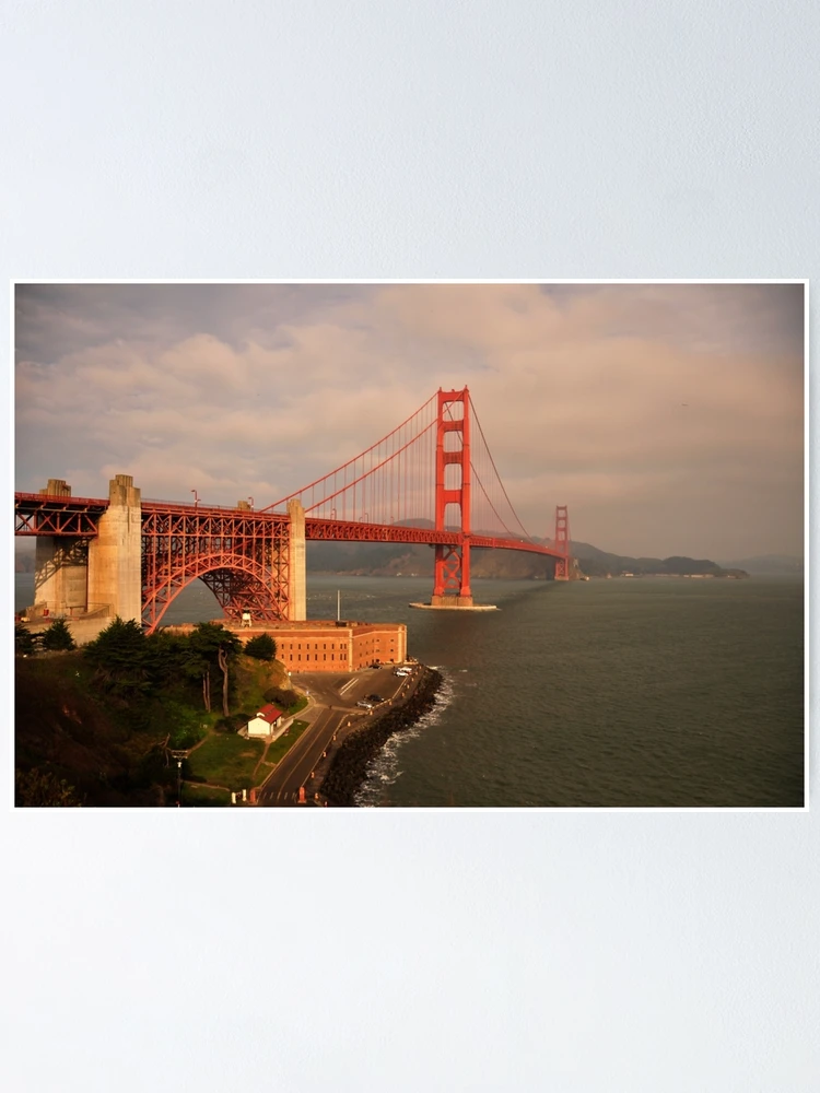 Thumbnail 1 of 3, Poster, Golden Gate designed and sold by Rikki Frederiksen.
