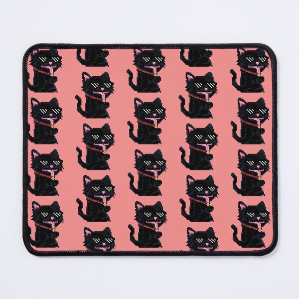 Item preview, Pixel Purrfection - Black Cat Pixel Art: A Quirky Tribute to Feline Charm designed and sold by Kanchirapat.