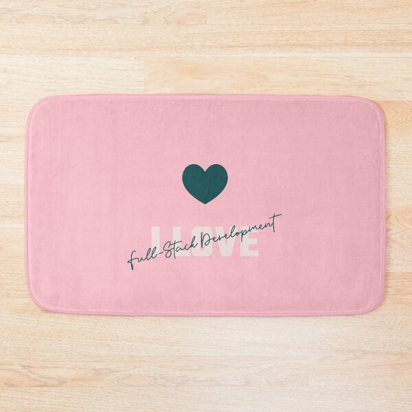 Item preview, I Love Full Stack Development Big Heart designed and sold by jenmountainen.