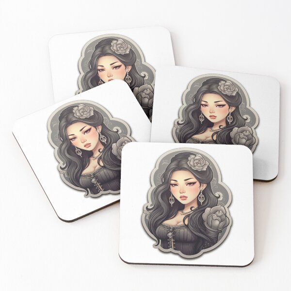 Item preview, Kpop Korean Queen Korean Princess Wearing Black designed and sold by PrincessJessieJ.