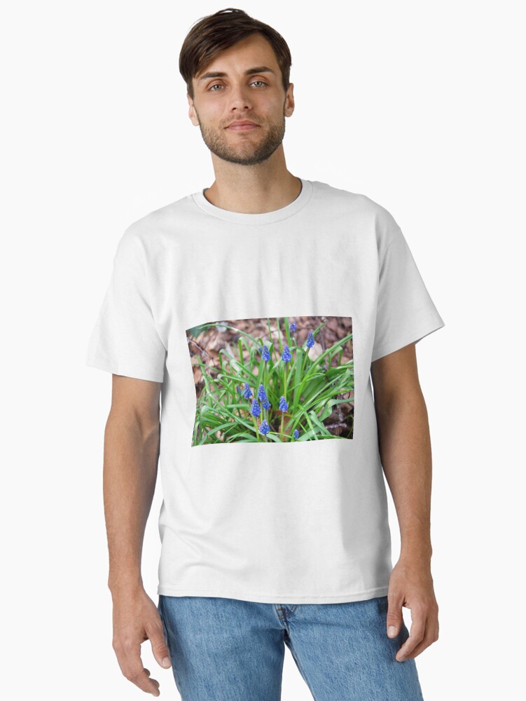 Thumbnail 1 of 7, Classic T-Shirt, Grape Hyacinth designed and sold by SiobhanFraser.