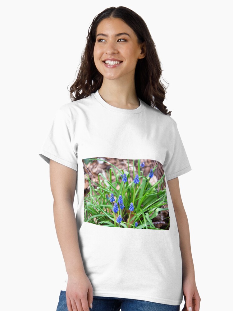 Thumbnail 2 of 7, Classic T-Shirt, Grape Hyacinth designed and sold by SiobhanFraser.