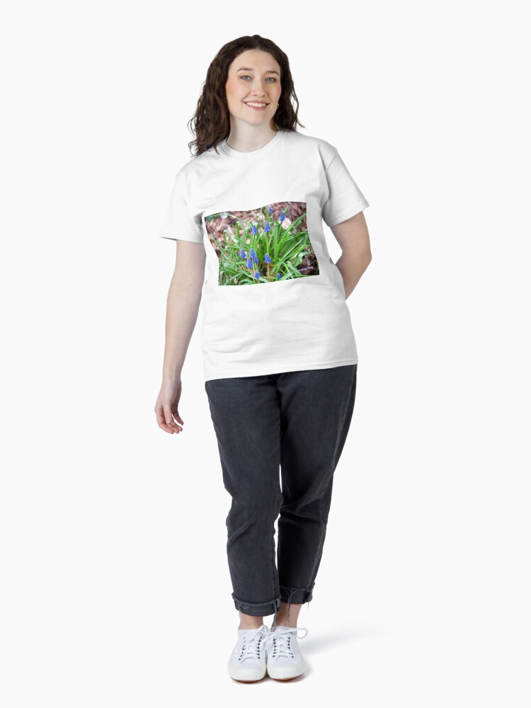 Thumbnail 4 of 7, Classic T-Shirt, Grape Hyacinth designed and sold by SiobhanFraser.