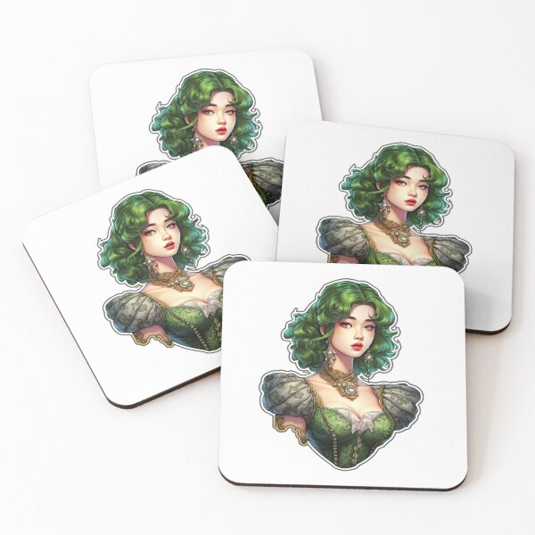 Item preview, Kpop Korean Queen Korean Princess Wearing Green designed and sold by PrincessJessieJ.