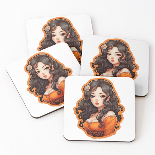 Item preview, Kpop Korean Queen Korean Princess Wearing Orange designed and sold by PrincessJessieJ.