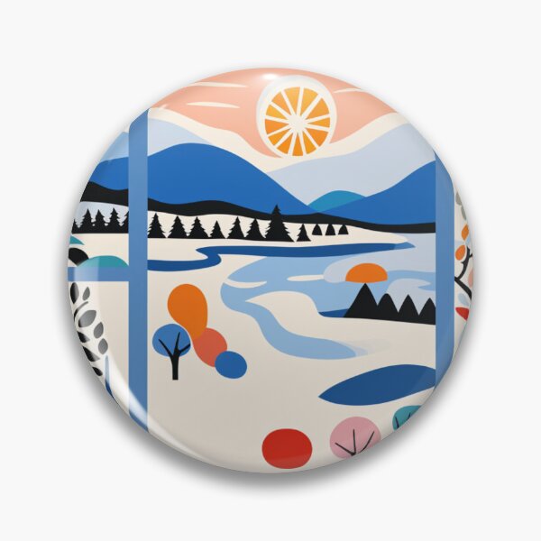 Item preview, Snowy landscape outside the window designed and sold by AI-G-I-.