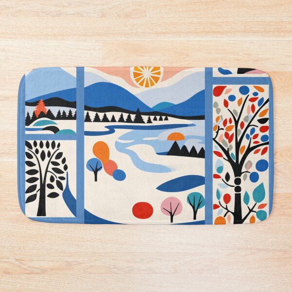 Item preview, Snowy landscape outside the window designed and sold by AI-G-I-.
