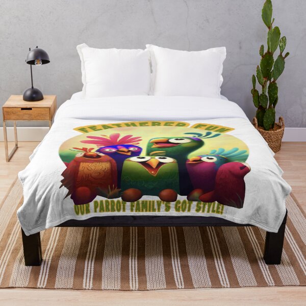 Item preview, Family Portrait of Cute Parrots_2 designed and sold by thematics.