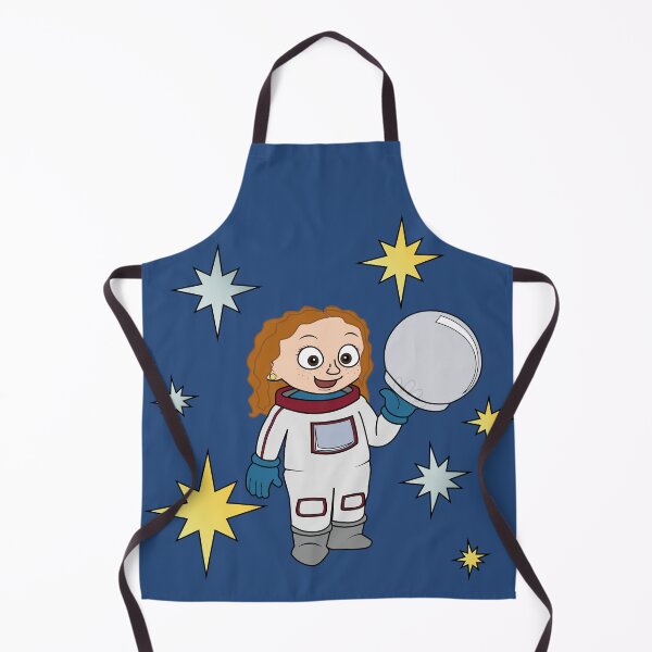 Artikelvorschau, Astronautenmädchen (mit rötlichen Haaren) und Sternen entworfen und verkauft von ThingsByNin.