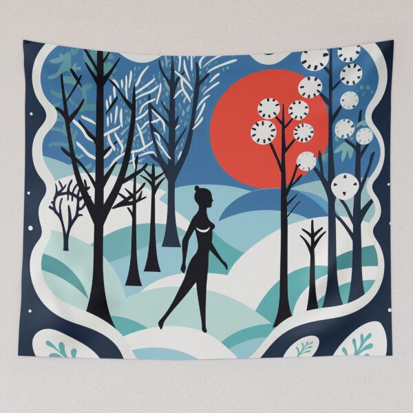 Item preview, strolling in the snow designed and sold by AI-G-I-.