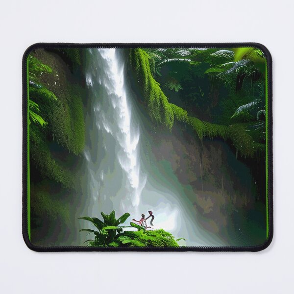 Item preview, waterfall abstract landscape 2023 tileartwork designed and sold by tileartwork.
