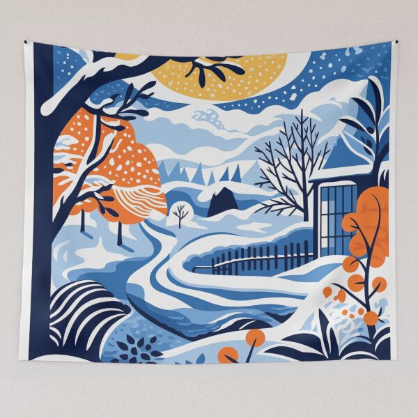 Item preview, snowy night designed and sold by AI-G-I-.