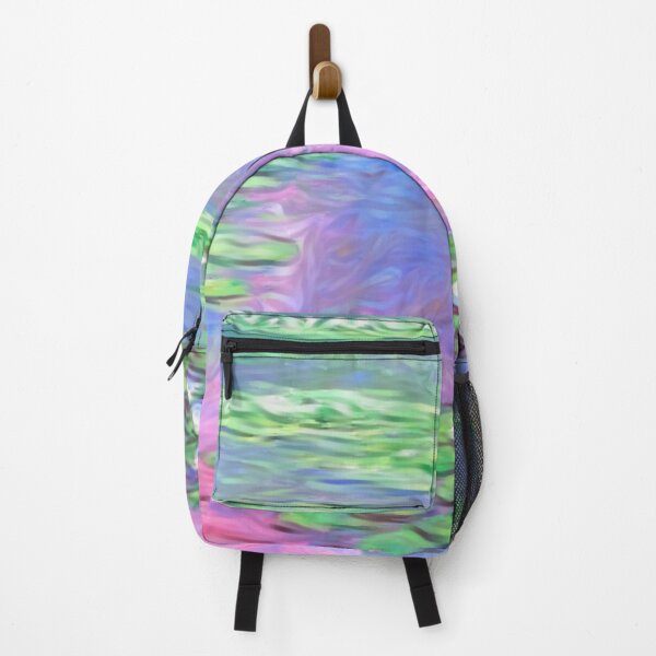 Item preview, Vibrant Pond with Pink Green Water Lilies designed and sold by posterful.