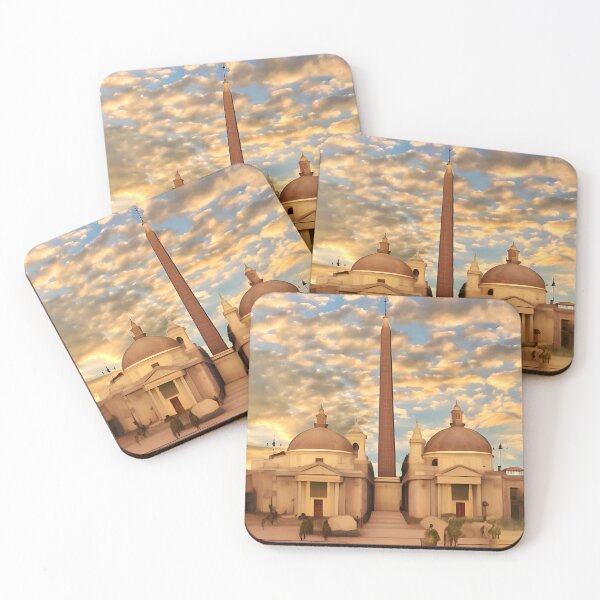 Item preview, Stylized Piazza del Popolo Rome Italy  designed and sold by Dana Roper.