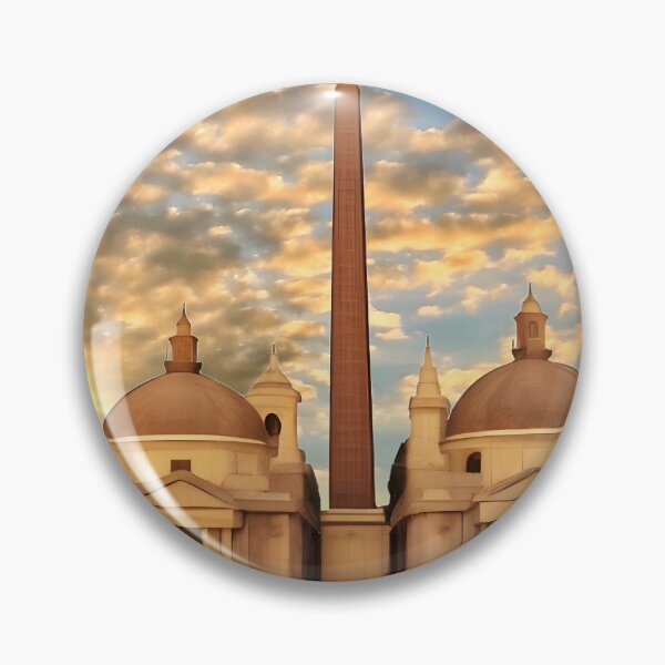 Artikelvorschau, Stilisierte Piazza del Popolo Rom Italien entworfen und verkauft von Dana Roper.