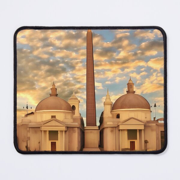 Item preview, Stylized Piazza del Popolo Rome Italy  designed and sold by Dana Roper.