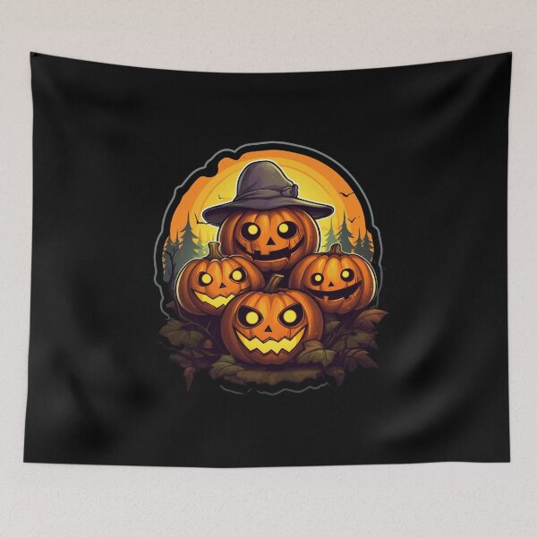 Item preview, Halloween Pumpkins Team - Sunset designed and sold by Nioon.