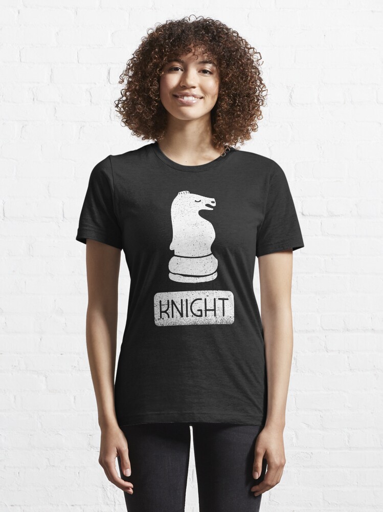 Alternate view of Knight Chess Piece - Cool Chess Club Gift Essential T-Shirt