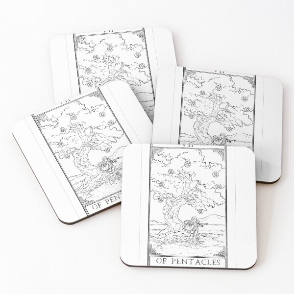 Item preview, Carrow's Tarot - Seven of Pentacles designed and sold by CarrowBrown.