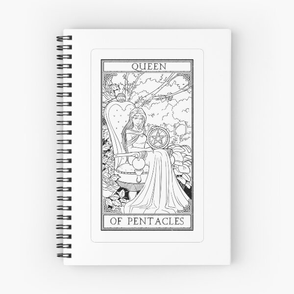 Aperçu de l'œuvre Tarot de Carrow - Reine des Pentacles créée et vendue par CarrowBrown.