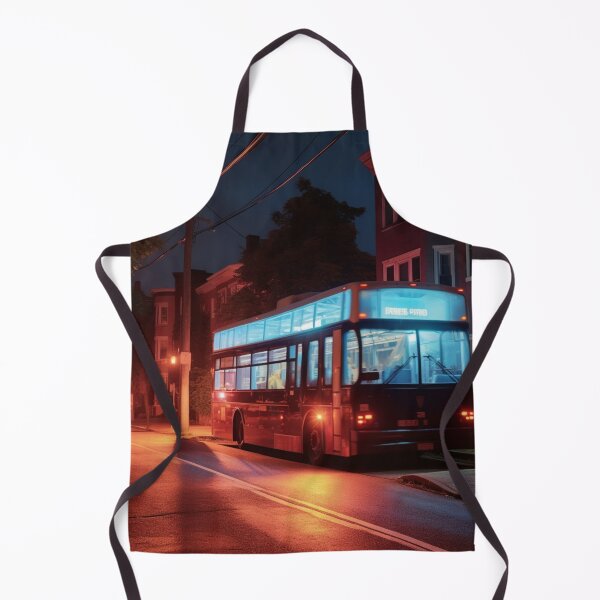 Item preview, A bus stopped at night designed and sold by isBotStore.