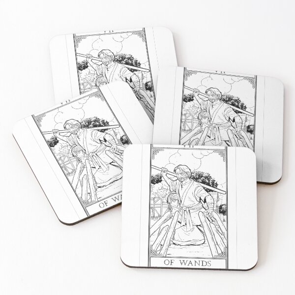 Item preview, Carrow's Tarot - Seven of Wands designed and sold by CarrowBrown.