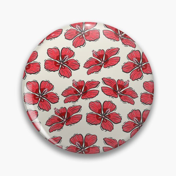 Item preview, Scarlet Rosemallow Hibiscus Flower Pattern designed and sold by JBeasleyDesigns.
