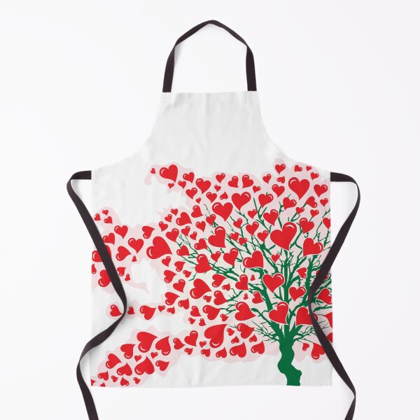 Item preview, Tree and Leaves in the Form of Hearts - Wind - Valentine Red Color designed and sold by InfinityDsigns.
