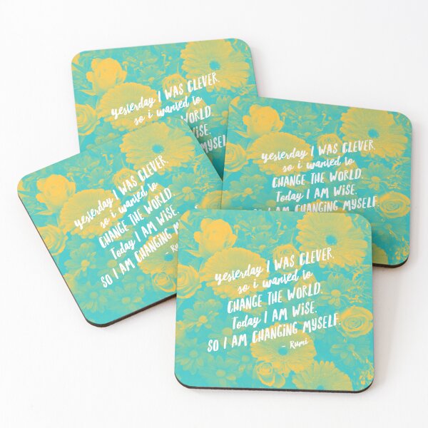 Item preview, Psychedelic Aesthetic Rumi Poem - Yesterday I was Clever, So I Wanted to Change the World designed and sold by Trish Dish.