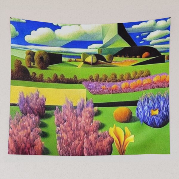 Item preview, Crocuses in Spring landscape designed and sold by George Hutton Hunter.