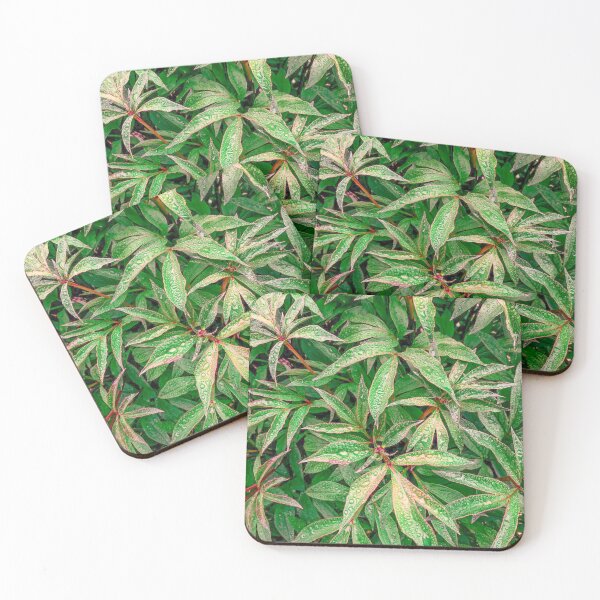 Item preview, Green Bamboo Leaves Unique Pattern designed and sold by covid50.
