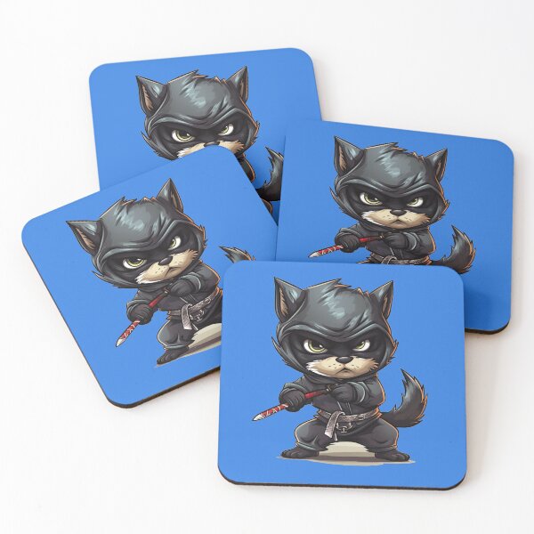 Item preview, Ninja Dog in Action designed and sold by Puristock.