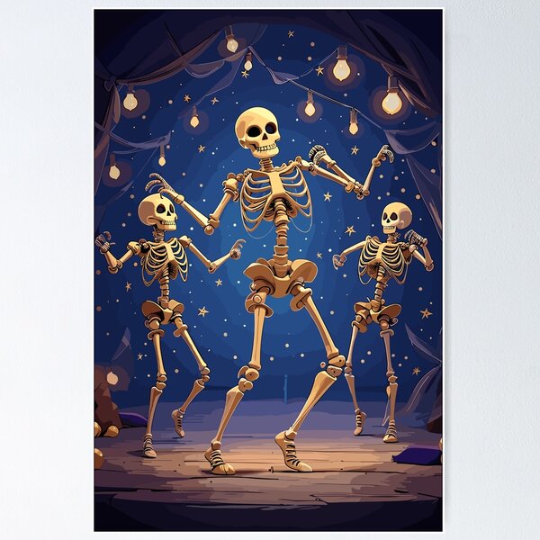 Item preview, Festive Dancing Skeletons - Halloween designed and sold by urbsrepublic.
