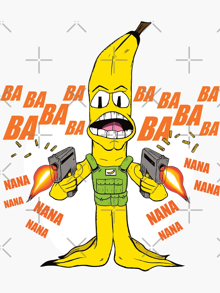 BA! BA! NANA! Funny Military Cartoon Banana! Food Fighter!