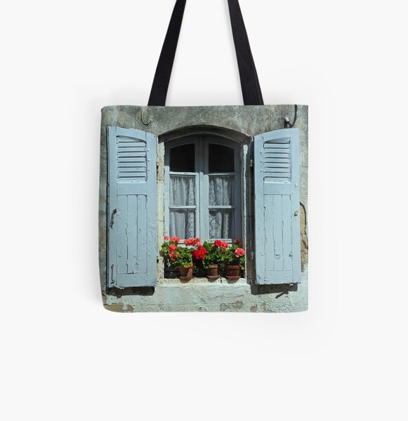 www.lizgarnett.com - Baden Shutters All Over Print Tote Bag
